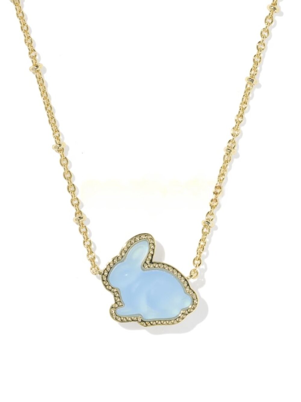 Bunny Gold Short Pendant Necklace